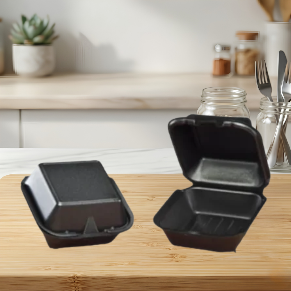 1 COMPARTMENT SANDWICH BLACK 5-13_16″ X 5-11_16″ X 3-1_8″ SN225-3L”
