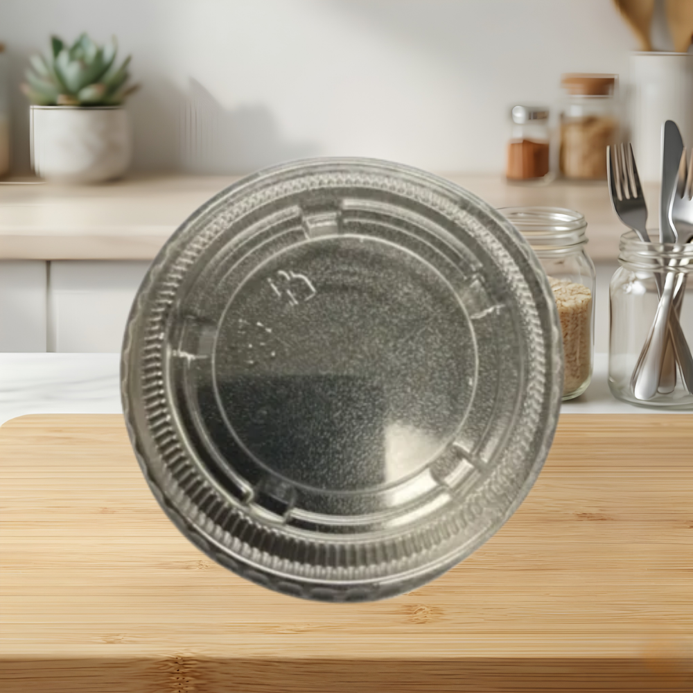 1 OZ CLEAR PLASTIC SOUFFLE LIDS
