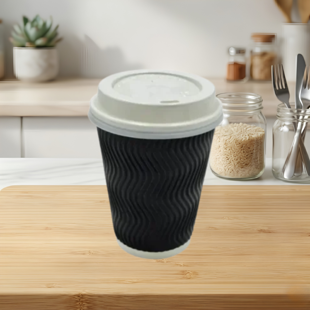 12 OZ BLACK COFFEE CUP