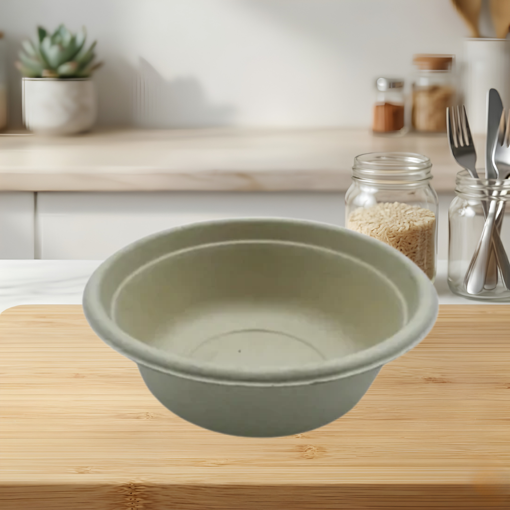 16 OZ ECO BIODEGRADABLE COMPOSTABLE BAMBOO BOWLS