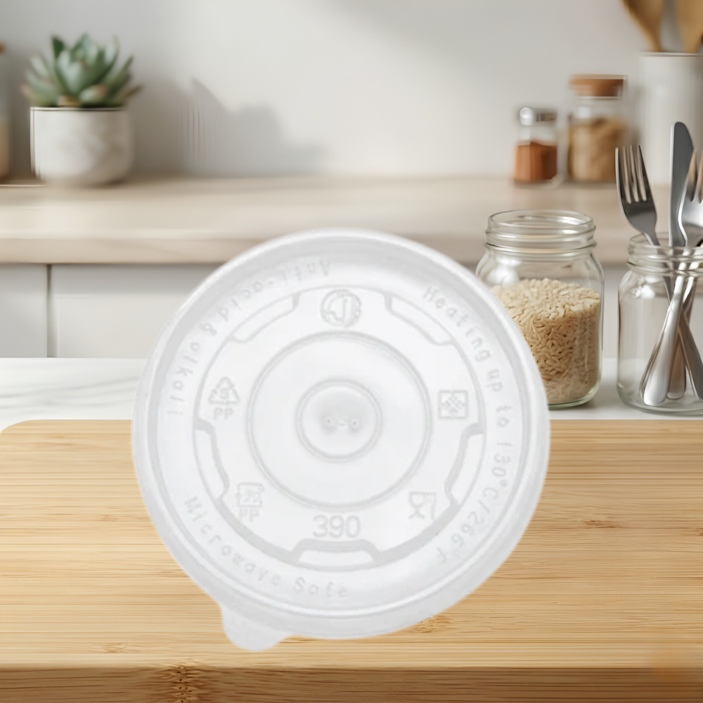 16 OZ. PAPER FOOD CONTAINER LID – POLYPRO HOT OR COLD