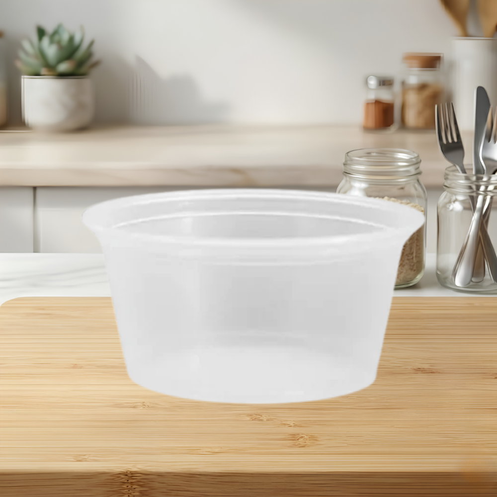 2 OZ CLEAR PLASTIC SOUFFLE CUPS
