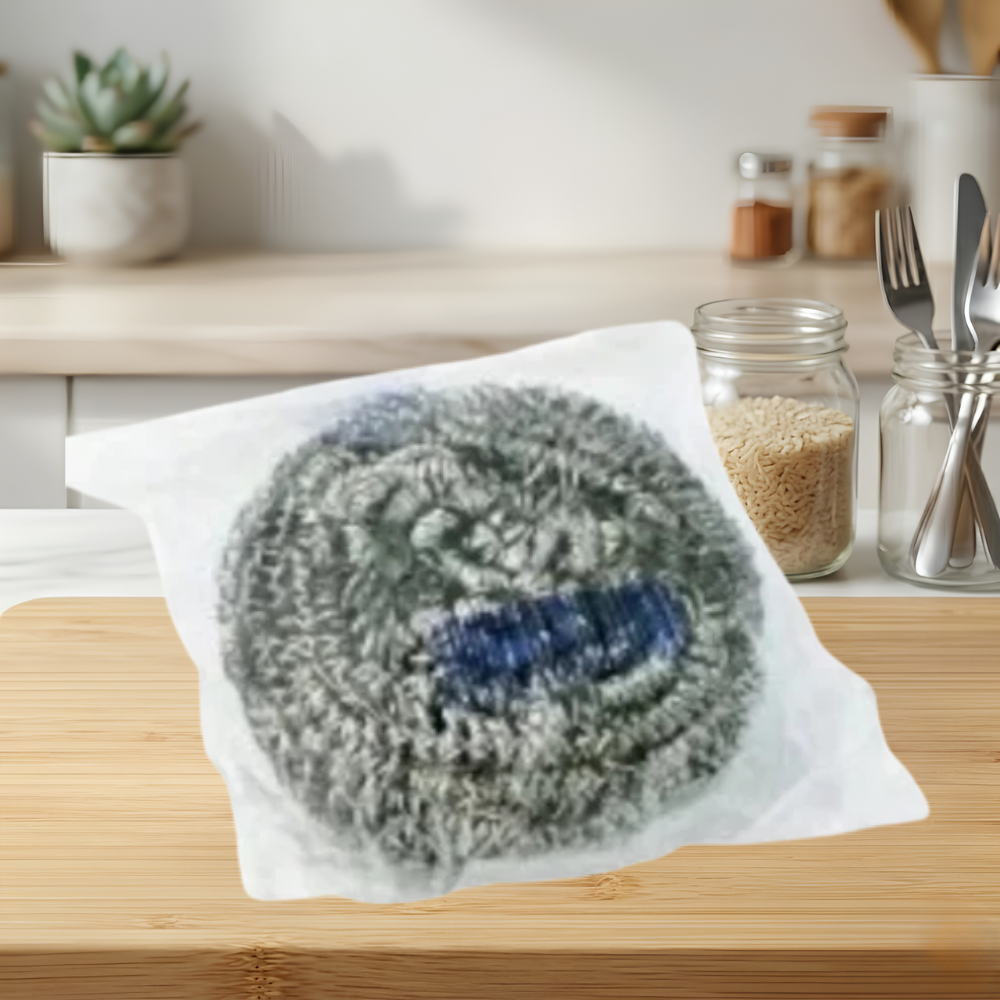 50 GRAM STAINLESS STEEL SPONGES INDIVIDUALLY WRAPPED