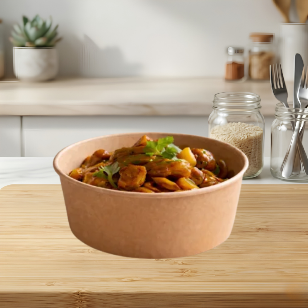 7.4″ 36oz Low Profile Bowl, Kraft