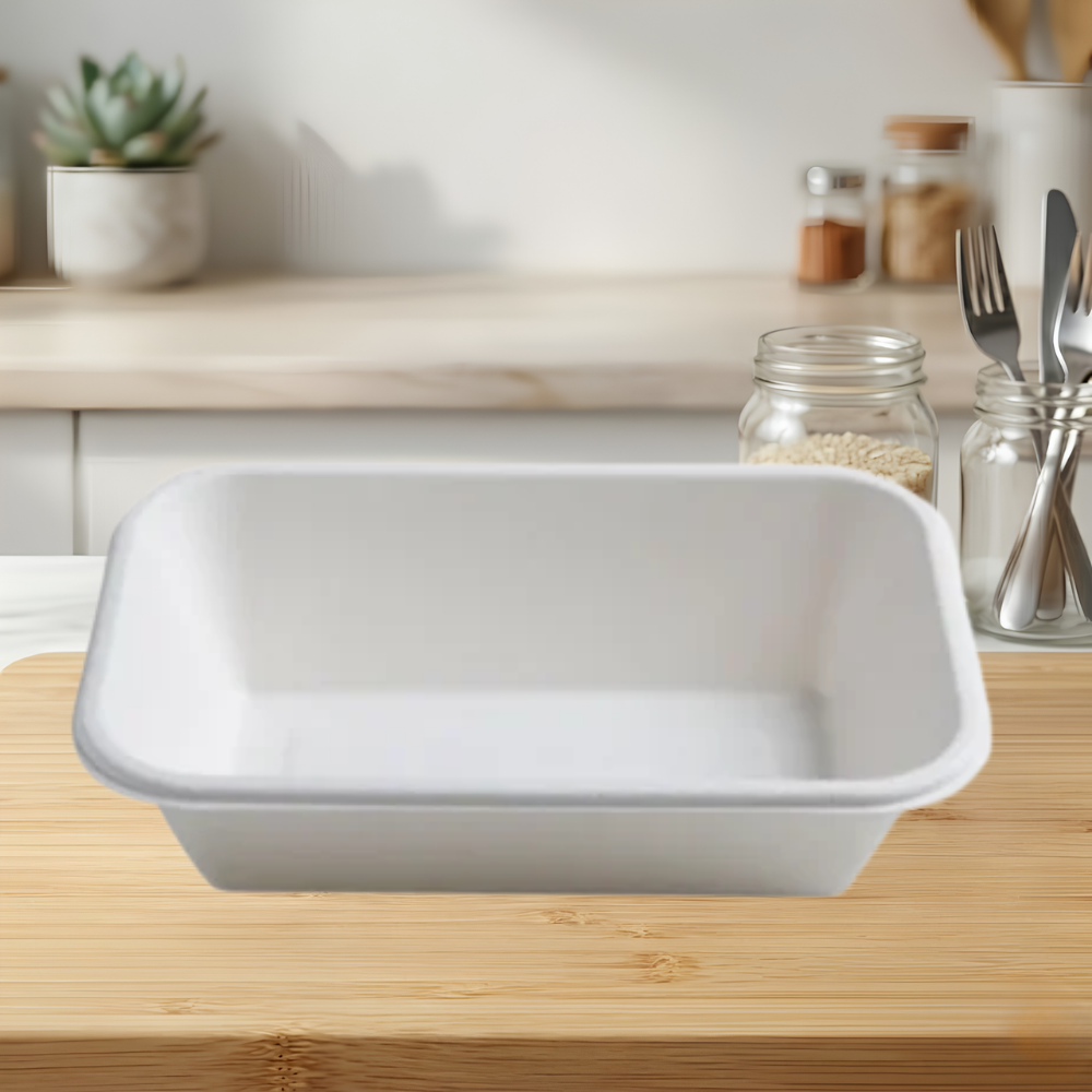 8.5″ X 5.5″ 32 OZ. ECO COMPOSTABLE RECTANGULAR BOWL