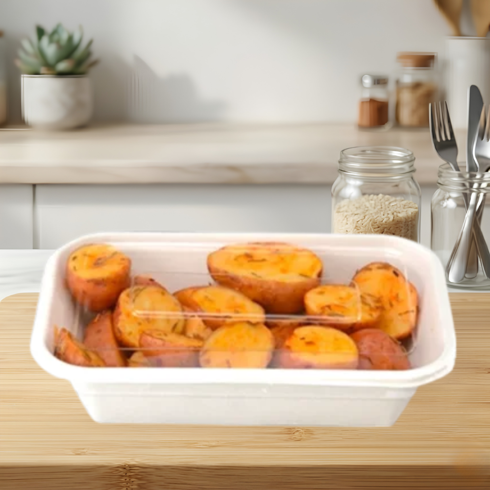 8.5″ X 5.5″ DOME LID FOR 24_32 OZ. RECTANGLE BOWLS
