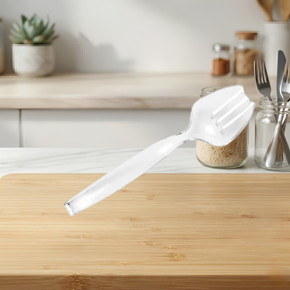 9″ CLEAR SERVING FORKS