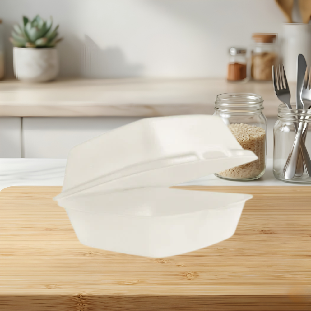 LARGE SANDWICH FOAM HINGED LID 22500 5-5_8″ X 5-3_4″ X 3-1_4″ WHITE