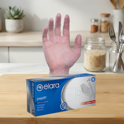 LARGE VINYL POWDER FREE GLOVES