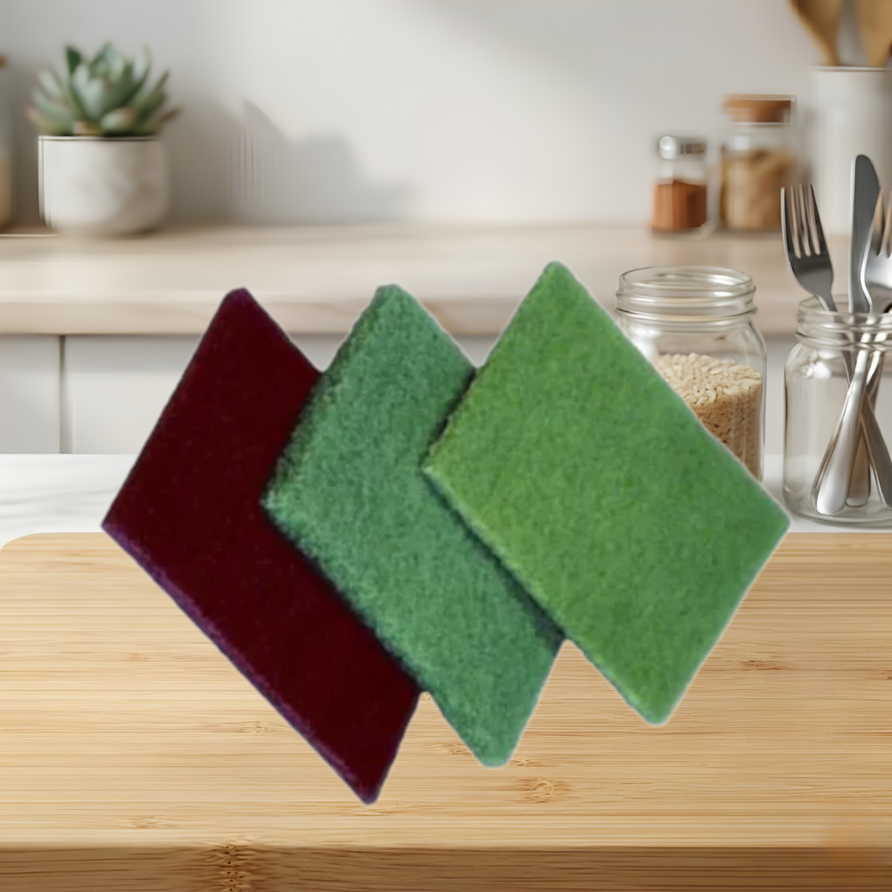 MEDIUM DUTY HAND SCOURING PADS 6″ X 9″ – GREEN