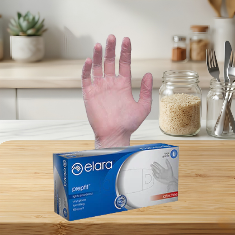 MEDIUM VINYL POWDER FREE GLOVES