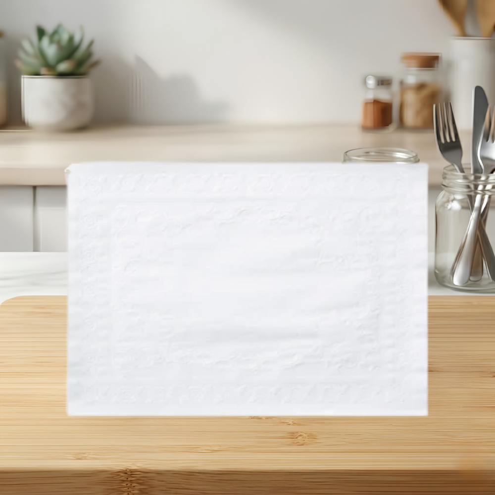 WHITE BOND EMBOSSED PLACEMAT 10″ X 14″ STRAIGHT EDGE